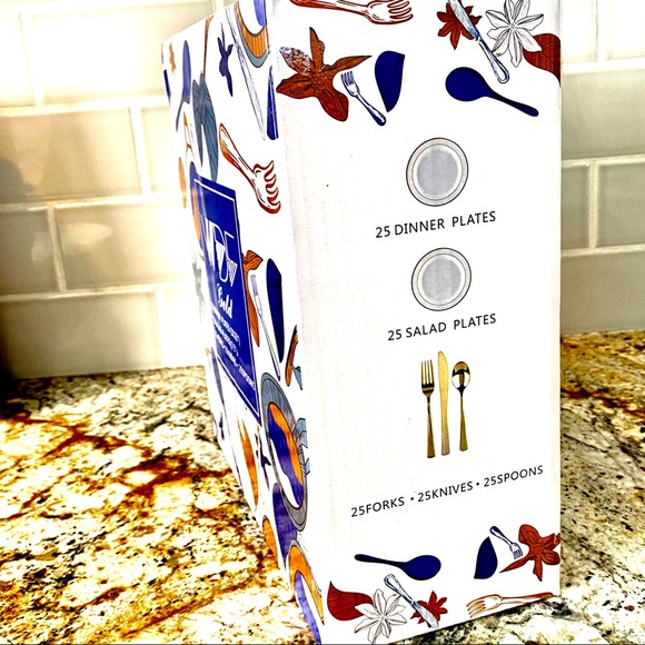 WDF-125pc Premium heavyweight full dinnerware set - Picture 7 of 9